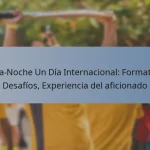 Día-Noche Un Día Internacional: Formato, Desafíos, Experiencia del aficionado
