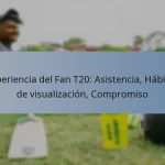 Experiencia del Fan T20: Asistencia, Hábitos de visualización, Compromiso