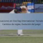 Innovaciones en One Day International: Tecnología, Cambios de reglas, Evolución del juego