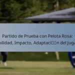 Partido de Prueba con Pelota Rosa: Visibilidad, Impacto, Adaptación del Jugador