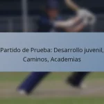 Partido de Prueba: Desarrollo juvenil, Caminos, Academias