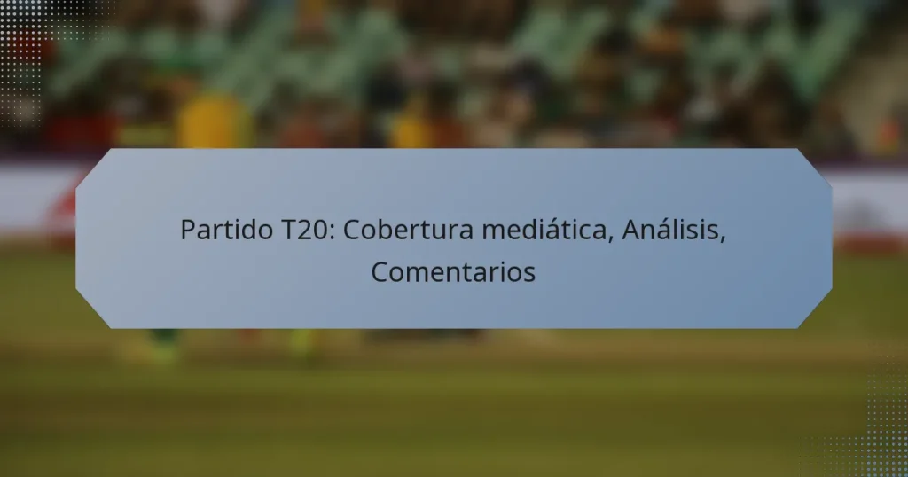 Partido T20: Cobertura mediática, Análisis, Comentarios
