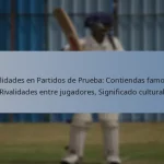 Rivalidades en Partidos de Prueba: Contiendas famosas, Rivalidades entre jugadores, Significado cultural