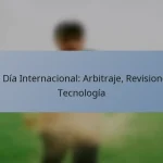 Un Día Internacional: Arbitraje, Revisiones, Tecnología