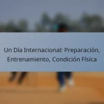 Un Día Internacional: Preparación, Entrenamiento, Condición Física